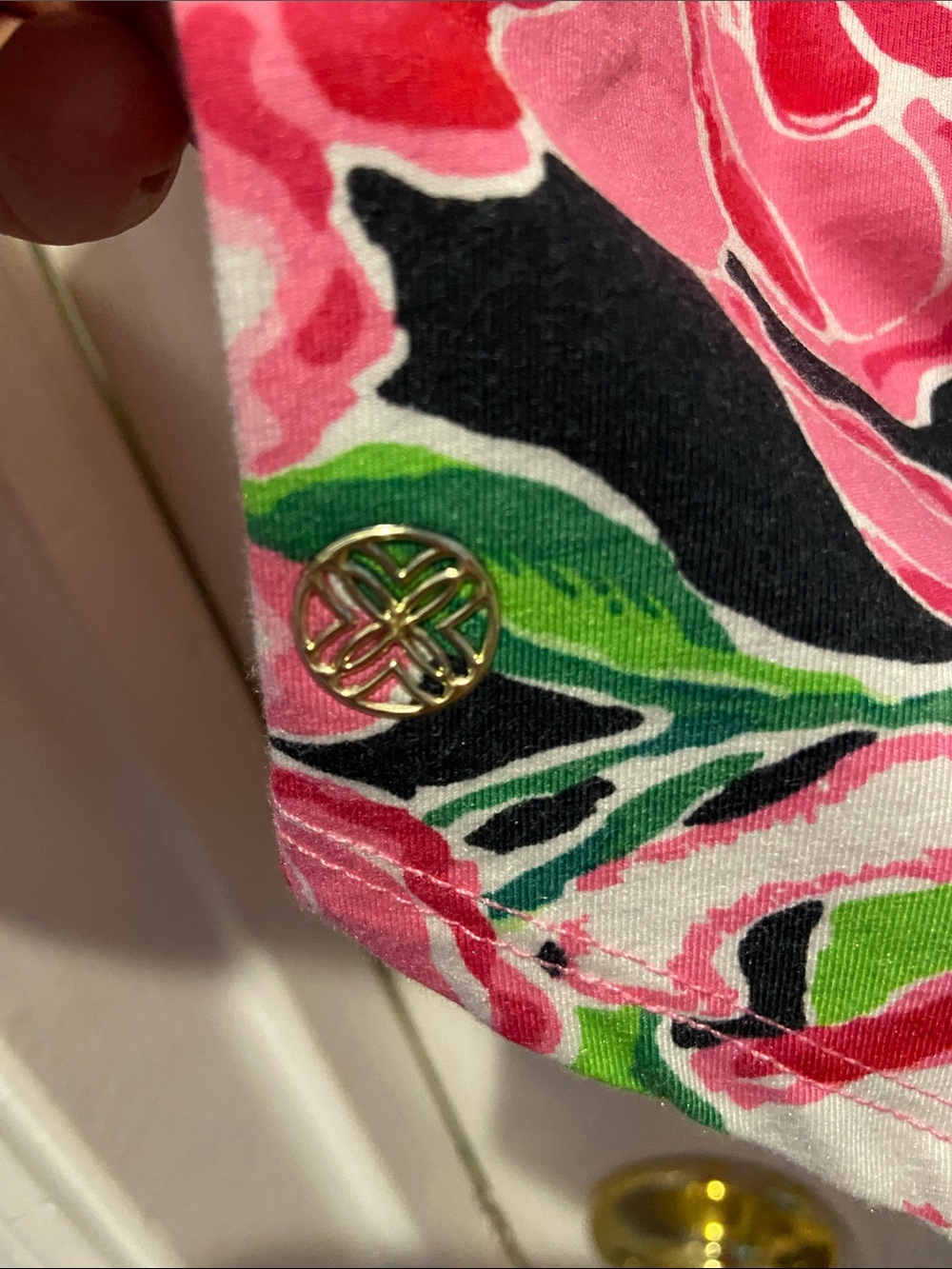 Lilly Pulitzer Key West Top in Onyx Party All The Time - XXL - NWT - Picture 5 of 9